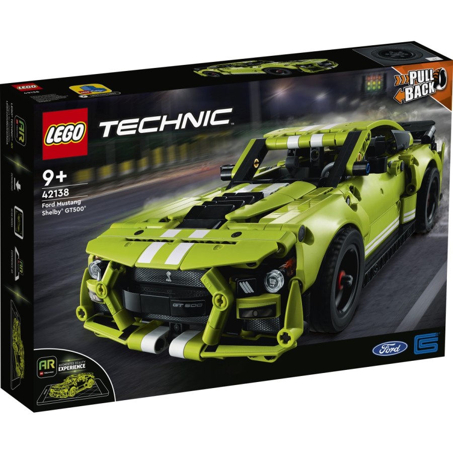 Pripravi se na noro dirko in prevzemi nadzor nad legendarnim mišičnjakom.Uživaj med sestavljanjem LEGO® Technic Ford mustang GT500®