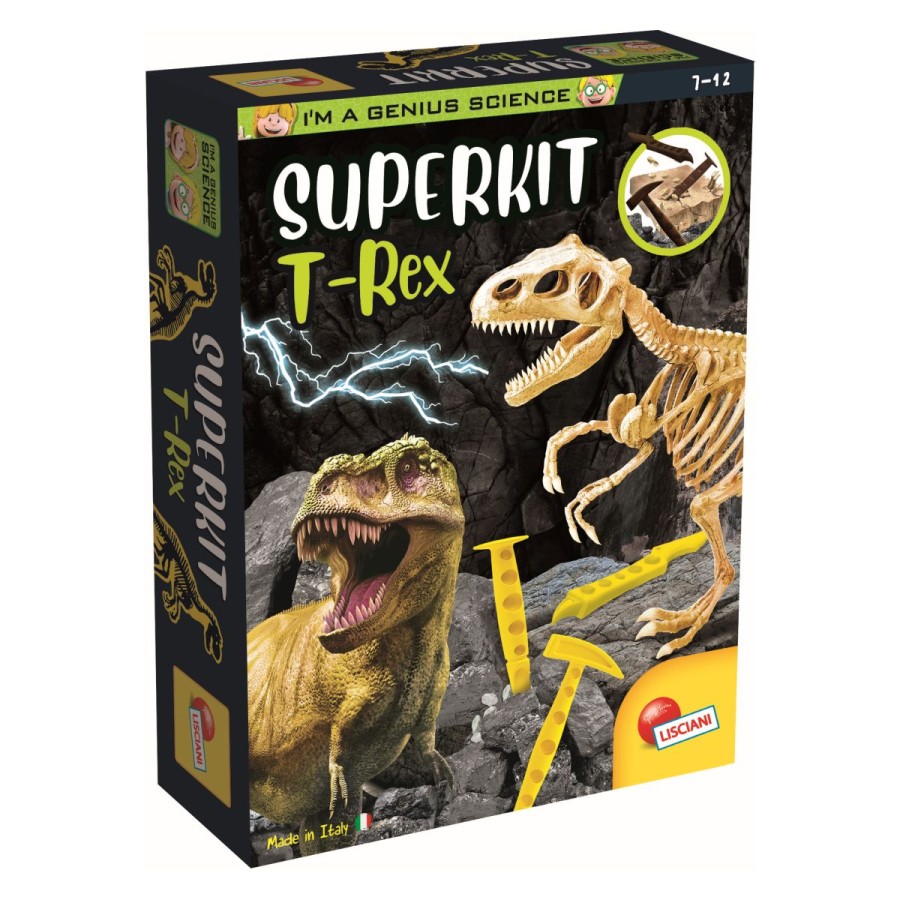 Izkoplji posamezne dele okostja in sestavi T-Rexa. Priloženo je orodje in poster.