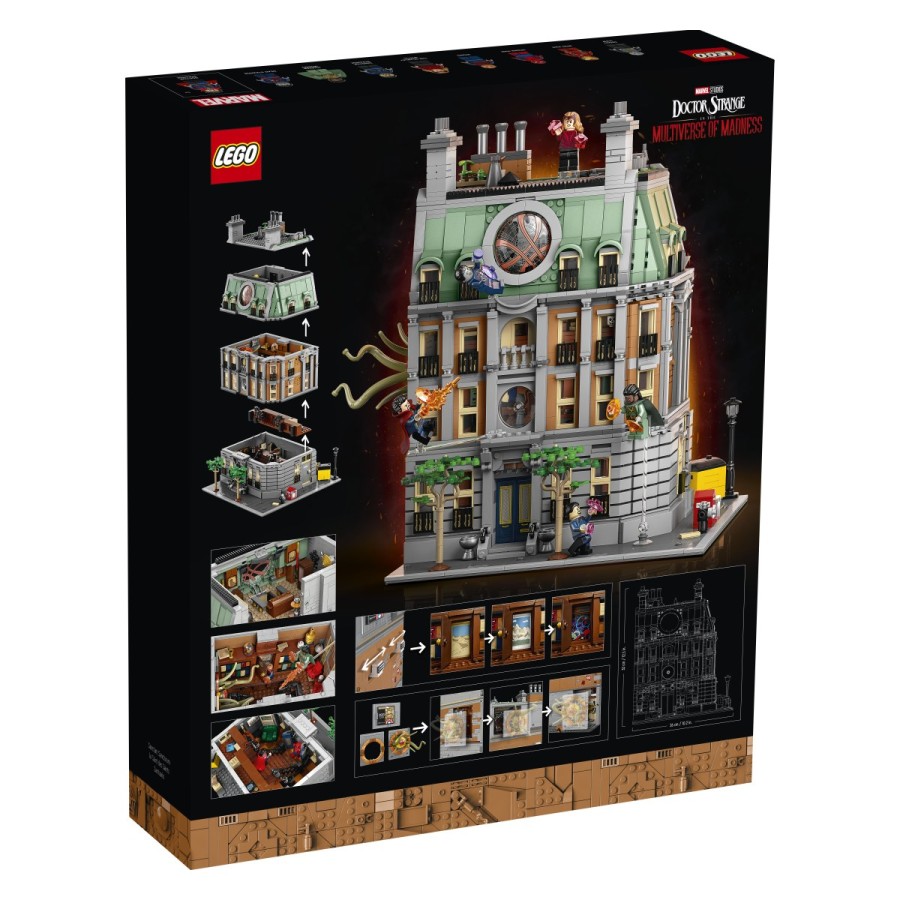 čarobnost doktorja Strangea z osupljivim modelom LEGO® Marvel Sanctum Sanctorum