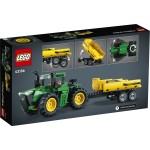 da se boš z LEGO® Technic John Deere 9620R 4WD traktorjem lotil prav vsakega dela