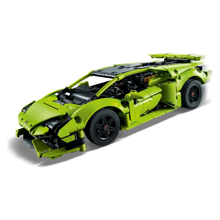 zdaj ga lahko imaš s kompletom za sestavljanje modela LEGO® Technic Lamborghini Huracán Tecnica. Poustvari vse osupljive podrobnosti avta. Zabavaj se med sestavljanjem motorja V10 in raziskovanjem krmiljenja. Potem si oglej aerodinamični dizajn in vrata