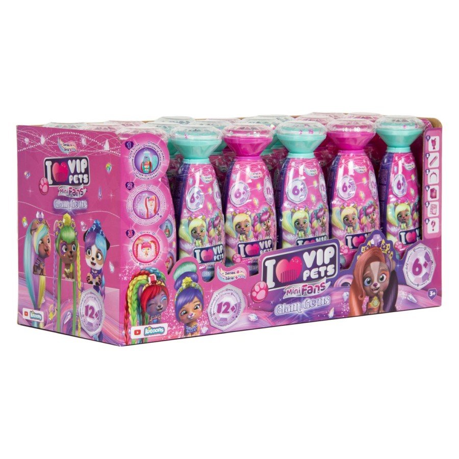 VIP Pets Mini Fans Glam Gems je zbirka 12+ mini likov