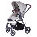 saj zelo dobro blaži tresljaje in zagotavlja otroku potrebno udobje in varnost. Voziček lahko po želji prilagajate potrebam in velikosti otroka