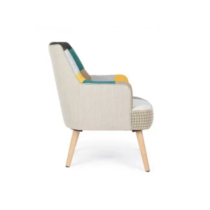 Fotelj GALATEA 2 ima strukturno iz borovega lesa. Je mehek in prijeten za se odpočiti. Material: - Les Barva: - Lesene noge - Več barvni Dimenzije: širina: