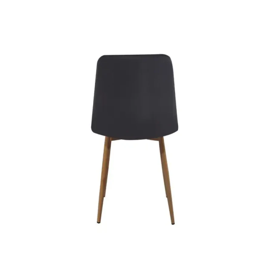 Jedilni stol FOXY velvet črna je odlična rešitev za kombiniranje v minimalističen ali industrijski stil prostora. Kombinacija črnega blaga s hrastovmi
