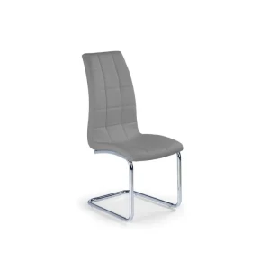 Jedilni stol KLEO, je narejen iz umetnega usnja z kovinskimi nogami. Je modernega videza s pridihom elegance. Stol ima kockast profil podnožja, zato je bolj