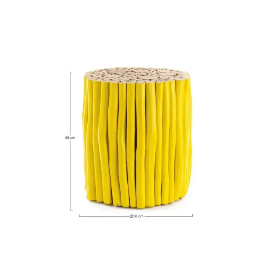 Klubska mizica GUADALUPE rumena je narejena iz tikovega lesa. Material: - Les Barva: - Rumena Dimenzije: širina: 38cm globina: 38cm višina: 40cm