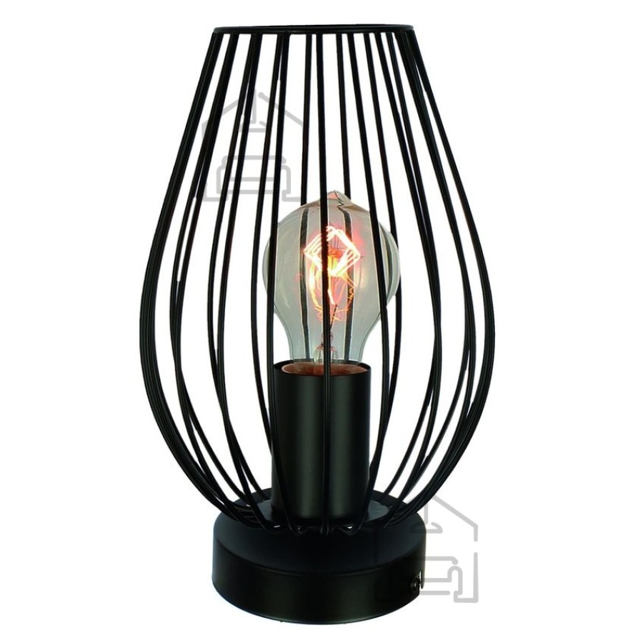 Material:: Kovina Primerne žarnice: E27 Količina žarnic: 1x60W Barva:: Črna Energijska nalepka: A++ - E Teža: 0,69 kg Žarnice: niso vključene v ceno