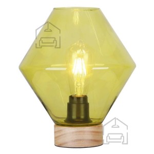 Material:: Les, Steklo Primerne žarnice: E27 Količina žarnic: 1x60W Barva:: Zelena Energijska nalepka: A++ - E Teža: 1,03 kg Žarnice: niso vključene v