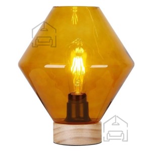 Material:: Les, Steklo Primerne žarnice: E27 Količina žarnic: 1x60W Barva:: Oranžna Energijska nalepka: A++ - E Teža: 1,03 kg Žarnice: niso vključene v