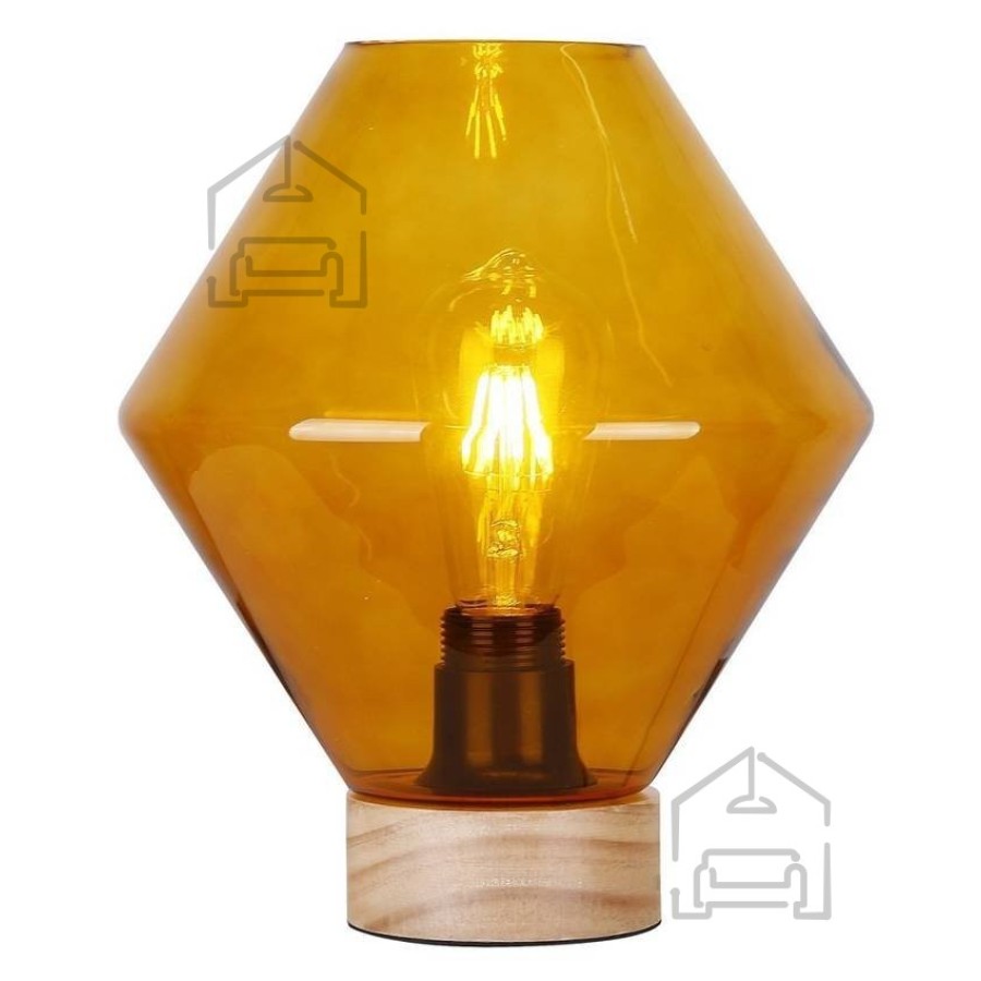 Material:: Les, Steklo Primerne žarnice: E27 Količina žarnic: 1x60W Barva:: Oranžna Energijska nalepka: A++ - E Teža: 1,03 kg Žarnice: niso vključene v