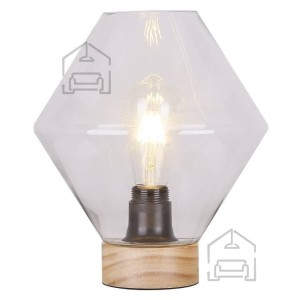 Material:: Les, Steklo Primerne žarnice: E27 Količina žarnic: 1x60W Barva:: Pregleden Energijska nalepka: A++ - E Teža: 1,03 kg Žarnice: niso vključene v