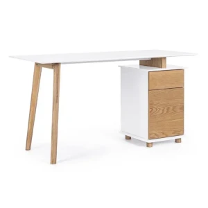 Pisalna miza MONTREAL 140X60 ima noge iz borovega lesa in površino iz MDF-ja. Pisalna miza MONTREAL ima priročen predalnik, kateri vam bo omogočil, da vanj
