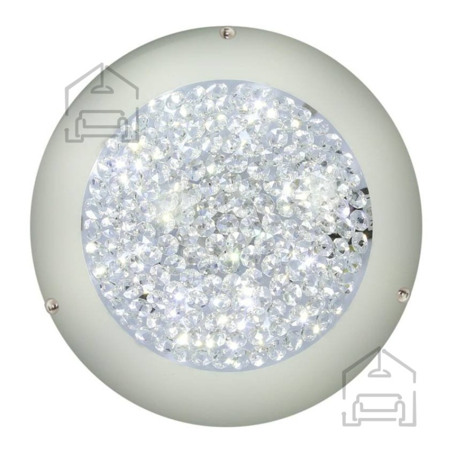 Material:: Kovina, Steklo Vrsta: Stropna Primerne žarnice: LED žarnica, 1x10W, 6500K Barva:: Steklo Barva svetlobe:: Hladno bela Energijska nalepka: A++ - A