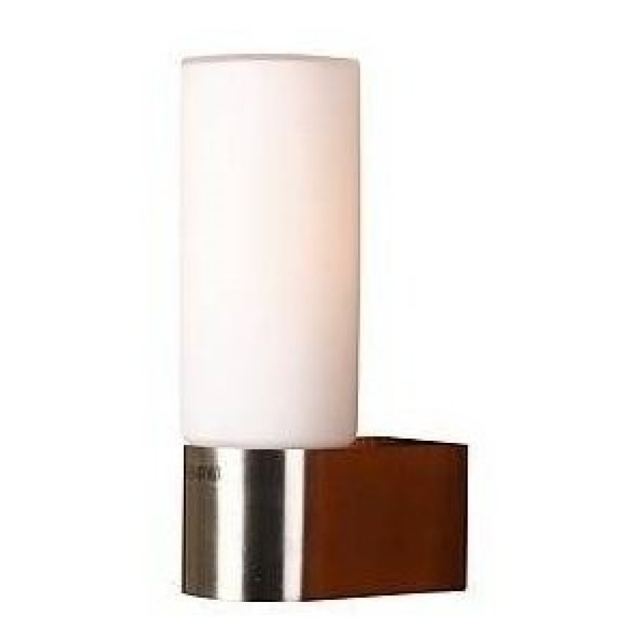 Material:: Kovina, Steklo Vrsta: Stenska Primerne žarnice: E14 Količina žarnic: 1x40W Barva:: Nickel Energijska nalepka: A++ - E Teža: 0,57 kg Žarnice: