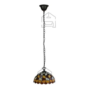 Material:: Kovina, Steklo Vrsta: Stropna Primerne žarnice: E27 Količina žarnic: 1x60W Barva:: Rjava Energijska nalepka: A++ - E Teža: 1,45 kg Žarnice: