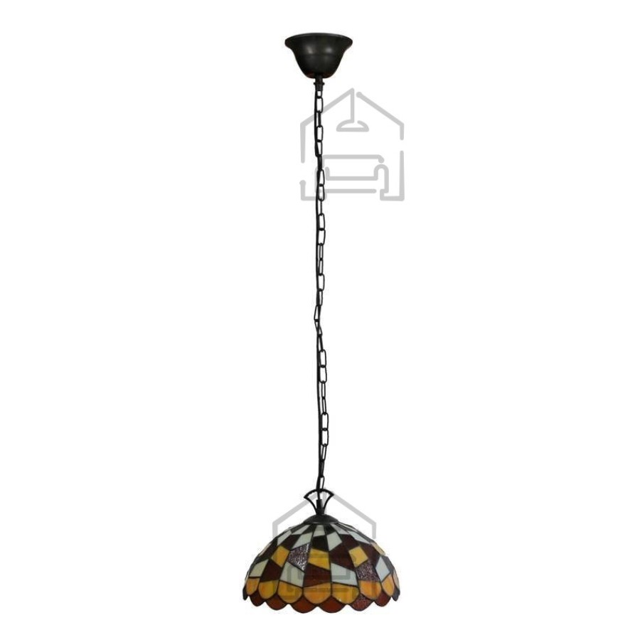 Material:: Kovina, Steklo Vrsta: Stropna Primerne žarnice: E27 Količina žarnic: 1x60W Barva:: Rjava Energijska nalepka: A++ - E Teža: 1,45 kg Žarnice:
