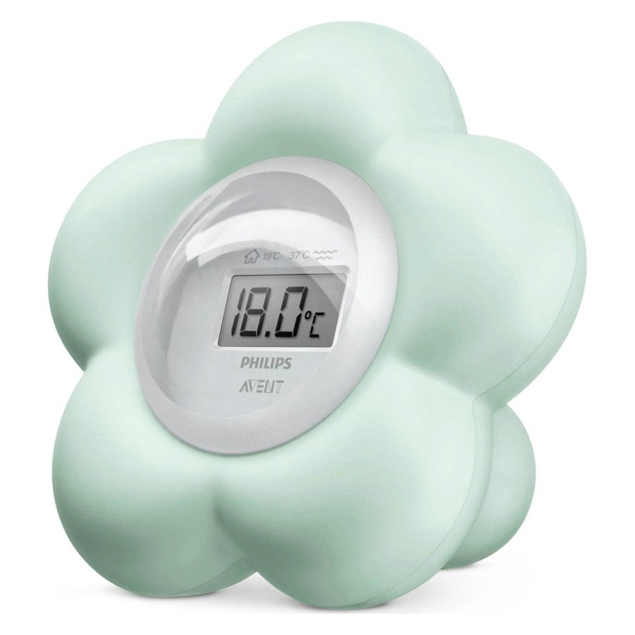 Digitalni termometer Philips Avent je vaš prijatelj v spalnici ali kopalnici. Pomaga vam pri enostavnem nadzorovanju sobne temperature ali temperature vode
