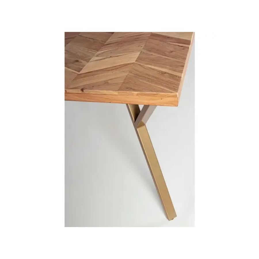 Jedilna miza RAIDA 220X100 ima mizno ploščo iz lesa ter jeklene noge. Dimenzije: širina: 220cm globina: 100cm višina: 76cm