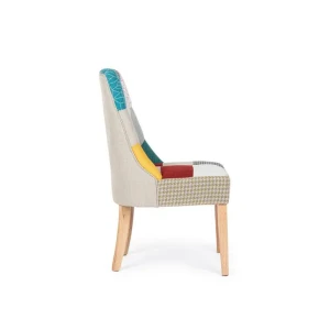 Jedilni stol ALATEA ima strukturno iz borovega lesa. Je mehek in prijeten za sedeti. Material: - Les Barva: - Lesene noge - Več barvni Dimenzije: širina: