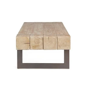 Klubska miza GARRETT je sestavljena iz kovinskih nog, mizna plošča je v videzu lesa. Dimenzije: širina: 120cm globina: 60cm višina: 40cm