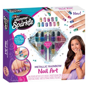 Cra-Z-Art Shimmer 'n Sparkle Metallic Rainbow Nail Art - vključuje vse