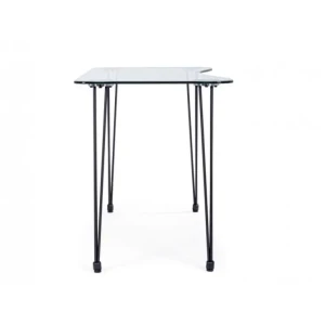 Pisalna miza RONDO je dobavljiva v črni barvi. Sestavljena je iz kovinskih nog in mizne plošče iz kaljenega stekla (10mm). Dimenzije: širina: 120cm