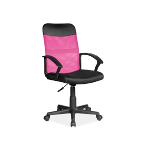 Moderno zasnovani pisarniški stol FROST je nastavljiv po višini in vrtljiv. Ta pisarniški stol je na voljo v elegantni črni, roza-črni, sivo-črni ali