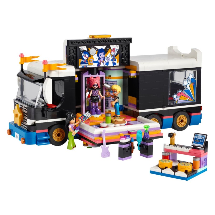 to je Paisley! Zdaj se ji lahko pridružiš na turneji z LEGO® Friends avtobusom za turneje pop-zvezdnikov. Zavrti zrcalo
