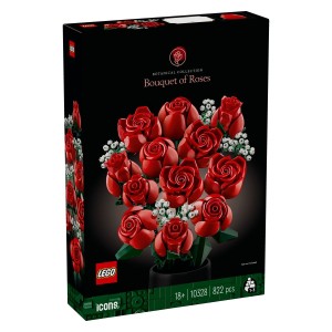 Obdarite sebe ali ljubljeno osebo z LEGO® Ikone šopkom vrtnic. Popolno darilo za Valentinovo ali drugo edinstveno priložnost