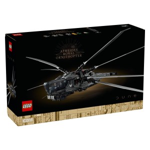 Vkrcaj se na ustvarjalno potovanje LEGO® Ikone Dune: Peščeni planet - Atreides Royal Ornithopter s kompletom najvišje kakovosti za sestavljanje za odrasle. Sestavi podrobni model ikonskega ornitopterja