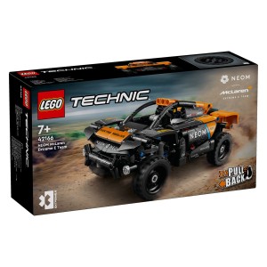 Pripravljen na dirko čez drn in strn? Avtomobil NEOM McLaren Extreme E Race Car je oblikovan za dirkanje v najbolj divjih predelih sveta. Zdaj lahko sestaviš model osupljivega terenskega avtomobila LEGO® Technic™ in ugotoviš