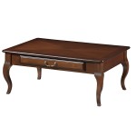 Klasična klubska miza rustikalnega videza, idealna za popestritev klasično opremljenega prostora. Mizna plošča je narejena iz 18 mm debelega MDF materiala,