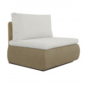 Praktičen modern fotelj, ki se na zelo enostaven način raztegne v ležišče. Fotelj ima blazino, katero se uporablja kot naslonjalo ali kot vzglavnik. Na