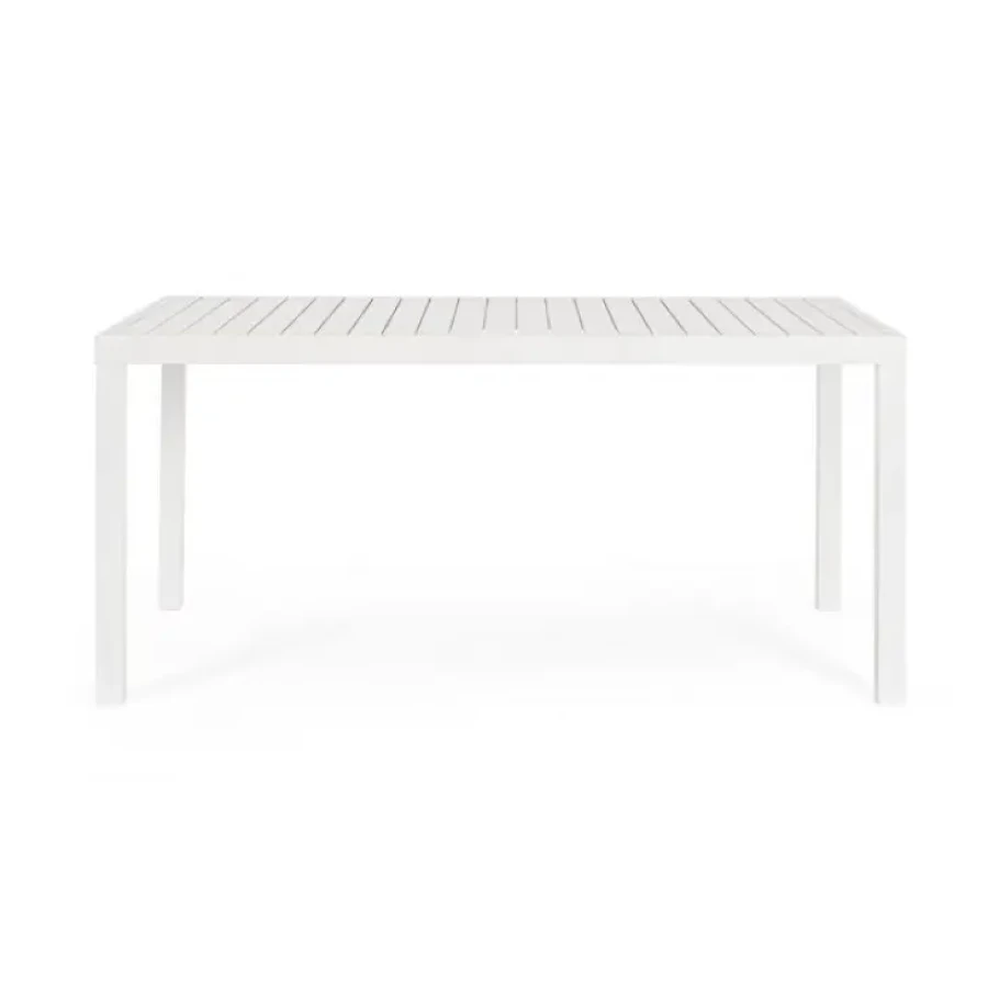 Vrtna miza HILDE 150X80 LD30 bela je narejena iz aluminija ter prašno barvana. Material: - Aluminij Barva: - Bela HILDE TABLE 150X80 WHITE LD30 Dimenzije:
