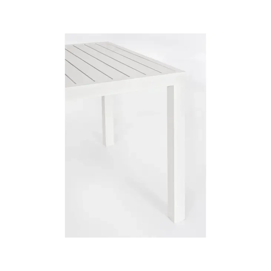 Vrtna miza HILDE 150X80 LD30 bela je narejena iz aluminija ter prašno barvana. Material: - Aluminij Barva: - Bela HILDE TABLE 150X80 WHITE LD30 Dimenzije: