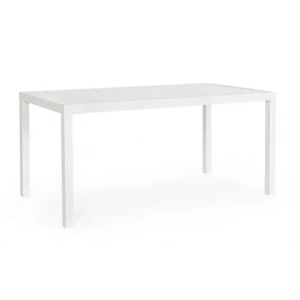 Vrtna miza HILDE 150X80 LD30 bela je narejena iz aluminija ter prašno barvana. Material: - Aluminij Barva: - Bela HILDE TABLE 150X80 WHITE LD30 Dimenzije: