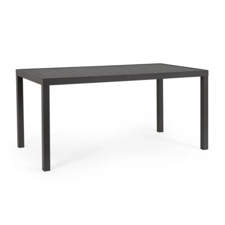Vrtna miza HILDE 150X80 LH32 antracit je narejena iz aluminija, prašno barvana (poliester). Material: - Aluminij Barve: - Antracit Dimenzije: širina: 150cm