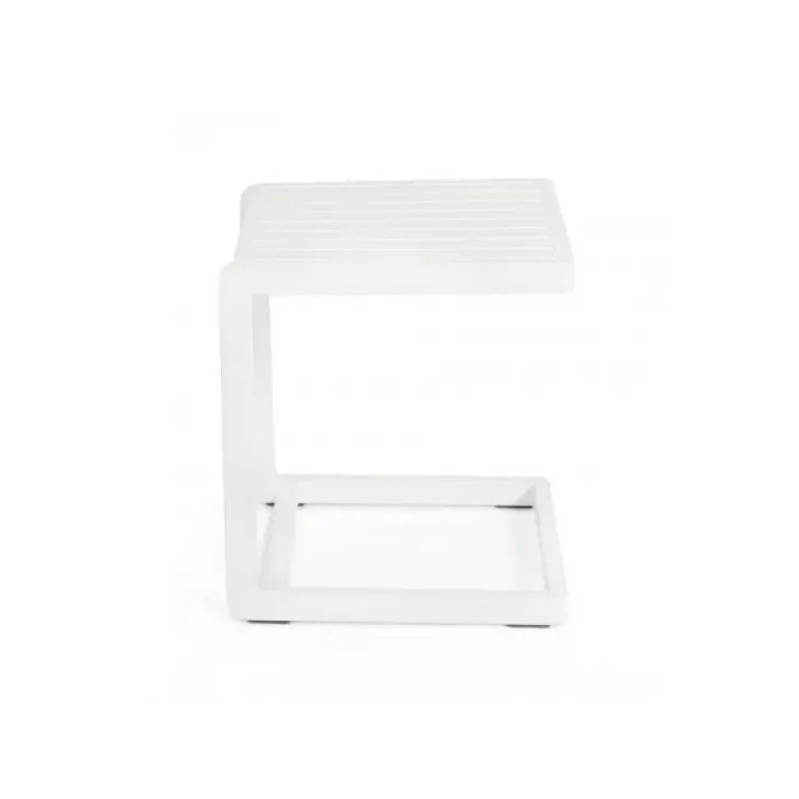 Vrtna mizica KONNOR 40X40 CX21 bela je narejena iz prašno prevajanega (poliester) aluminija. Material: - Poleister - Aluminij Barve: - Bela Dimenzije: