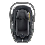 V mehkih materialih vstavka je vaš dojenček udobno in varno nameščen; mehko nosilko (Soft Carrier) lahko enostavno položite v lupinico (Safety Shell). Avdio-vizualni indikatorji potrjujejo pravilno namestitev.