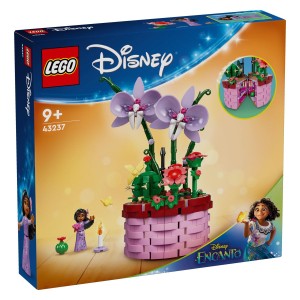 Te navdušuje dizajn? Sestavi Isabelin cvetlični lonec! S kompletom LEGO® ǀ Disney ustvari cvetlični lonec v obliki pletene košarice z Isabelinimi ljubimi orhidejami