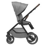 Maxi Cosi Ogrodje s sedežno enoto dark frame + dark brown leather Oxford select grey - slika 2