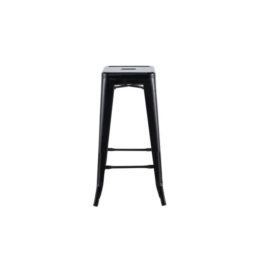 Moderen barski kovinski stol LOTT je izredno kvaliteten barski stol. Dobavljiv v črni barvi. Odličen barski stol tako za vašo jedilnico ali pa enostavno za