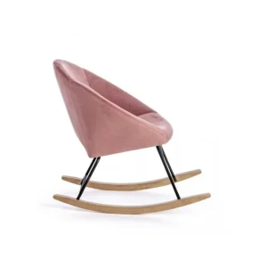 Fotelj ANNIKA roza ima okvir iz jekla, prevleka iz poliestra ki oddaja učinek žameta. Polnilo fotelja je z poliuretansko peno. Material: - Jeklo - Poliester