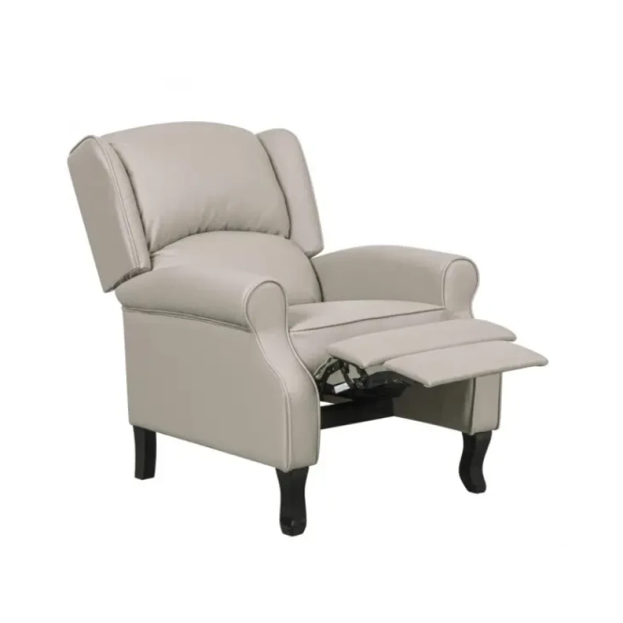 Fotelj MAILA PU taupe je narejen iz umetnega usnja. Hrbet ima push-back sistem. Material: - Umetno usnje - Pena Barva: - Taupe Dimenzije: širina: 79cm