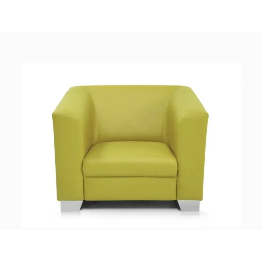 Osvežite svojo dnevno sobo z vzmetenim foteljem REBEKA, ki je udoben in kvaliteten. Oblazinjen v umetnem usnju in v modernih barvah kar kliče po počitku. Za