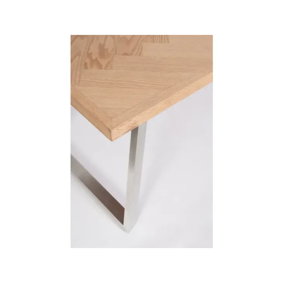 Jedilna miza DUKAT 180X90 je popolna miza za vaš prostor. S svojo eleganco in preprostostjo očara vsak prostor. Miza ima ploščo iz furnirja in noge iz