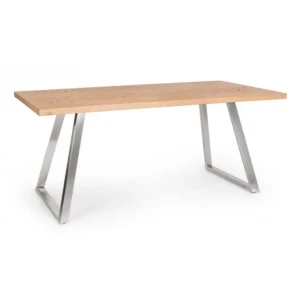 Jedilna miza DUKAT 180X90 je popolna miza za vaš prostor. S svojo eleganco in preprostostjo očara vsak prostor. Miza ima ploščo iz furnirja in noge iz