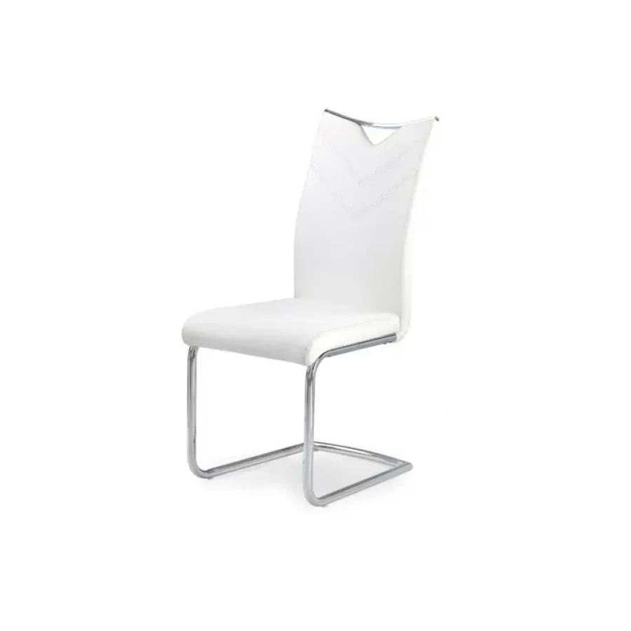 Moderen stol KUBA, kateri bo poživel vsako kuhinjo.Zelo trpežen in eleganten stol. Materijal: -umetno usnje - krom Možne barve: - bela Dimenzija stola: -