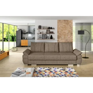 Kavč KRISTA 2 je praktičen in eleganten. Narejen je iz kvalitetnega blaga. Kavč je vzmeten z Bonell vzmetenjem, zato je spanje na njem udobno. Pri